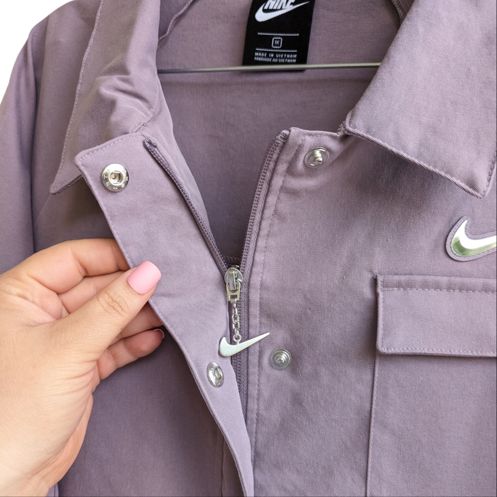 Nike Sportswear Swoosh Jacket Purple Smoke - Picture 5 of 9